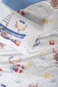 Miniatyrbilde 2 av 2: Ranforce Baby Quilt Cover Set Seaman - Blå
