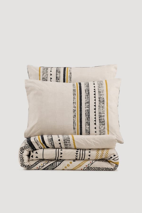 Ranforce Single Quilt Cover Set Elvira - Svart