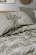 Miniatyrbild 3 av 3: Ranforce Single Quilt Cover Set Frond - Khaki