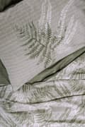 Miniatyrbild 2 av 3: Ranforce Single Quilt Cover Set Frond - Khaki