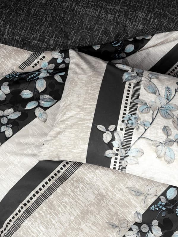 Ranforce Single Quilt Cover Set Lehlare - Antrasitt