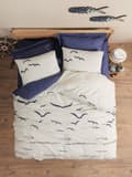 Miniatyrbilde 1 av 3: Ranforce Single Quilt Cover Set Larum - Mørkeblå