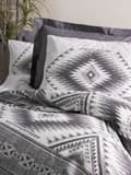 Miniatyrbillede 2 af 3: Ranforce Single Quilt Cover Set Delos - Antracit