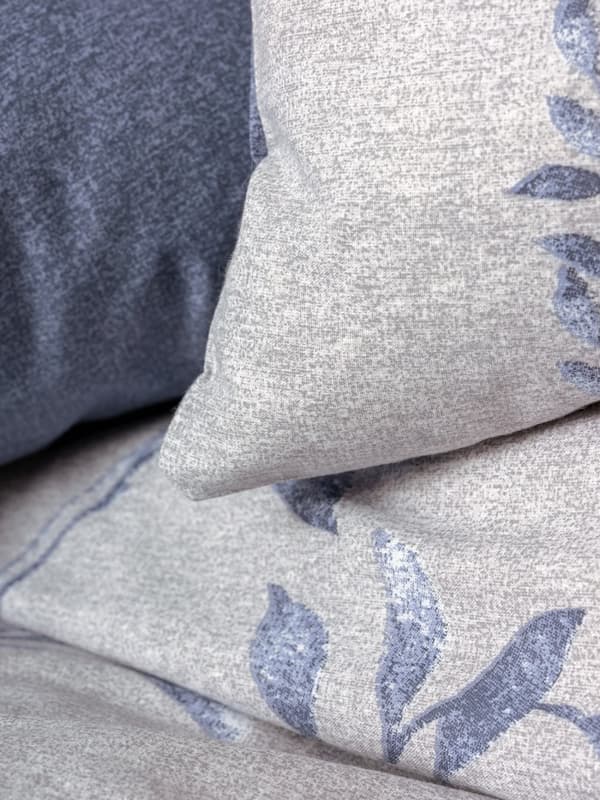 Ranforce Single Quilt Cover Set Nitsa - Mørkeblå