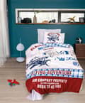 Miniatyrbild 1 av 2: Ranforce Young Quilt Cover Set Flying - Grå