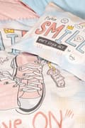 Miniatyrbilde 2 av 2: Ranforce Young Quilt Cover Set Smile - Mint