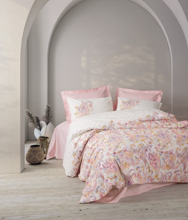Ranforce Single Quilt Cover Set Muna - Pink