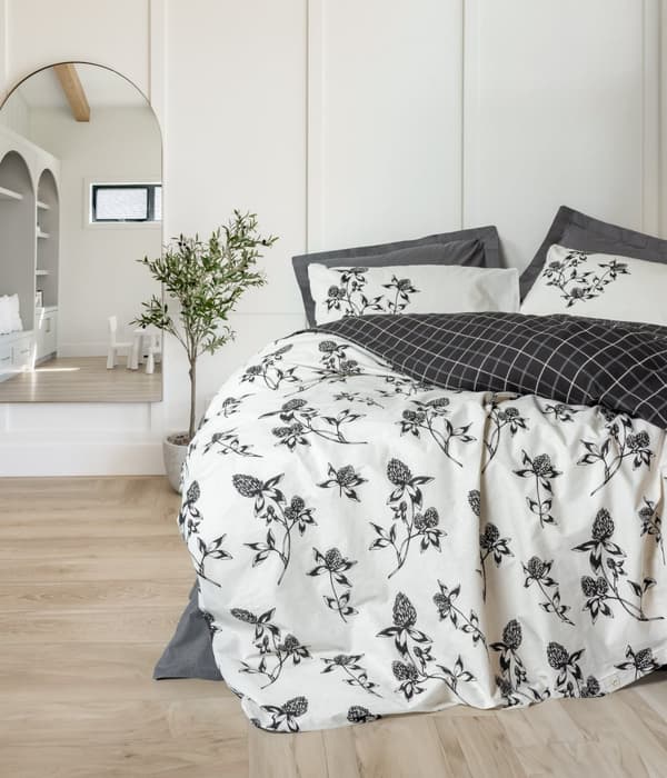 Ranforce Single Quilt Cover Set Ohia - Antracit
