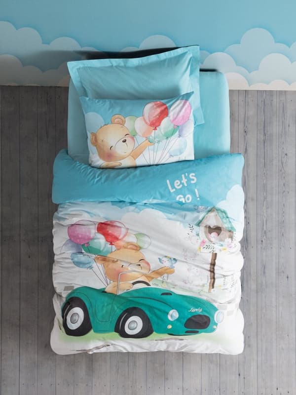 Ranforce Young Quilt Cover Set Buddy - Blå