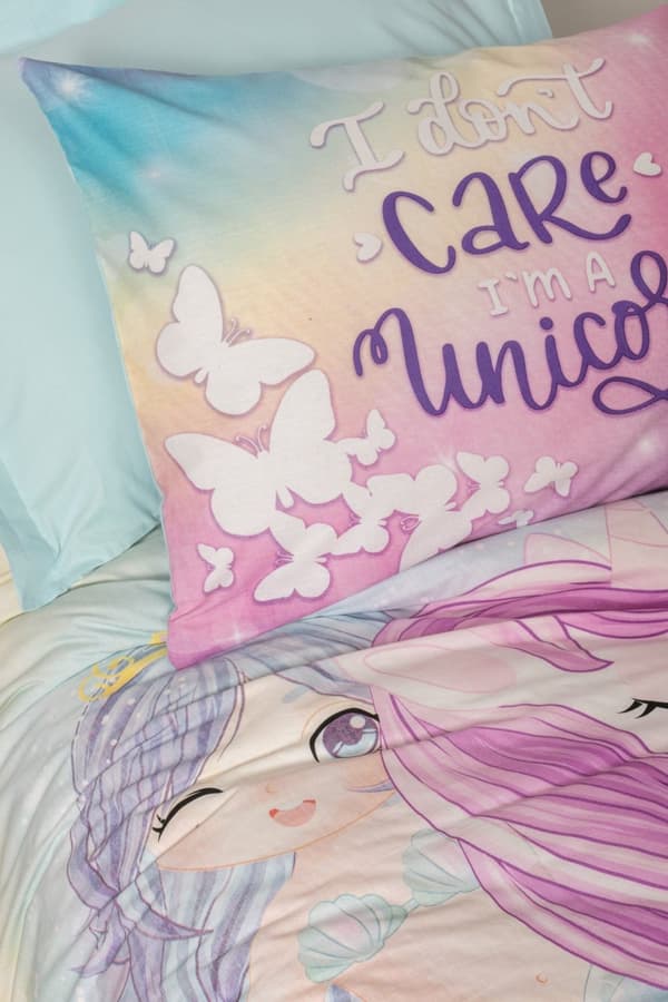 Ranforce Young Quilt Cover Set Sirena - Mint v2