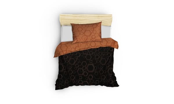 Ranforce Single Quilt Cover Set Dawn - Kobber