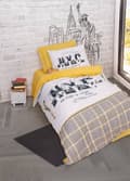 Pikkukuva 1 / 2: Ranforce Young Quilt Cover Set Worldwide - Sinappi v2