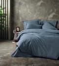 Miniatyrbillede 1 af 2: Ranforce Single Quilt Cover Sæt Plain - Antracit