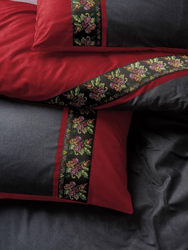 Ranforce Single Quilt Cover Set Lienzo - antracit