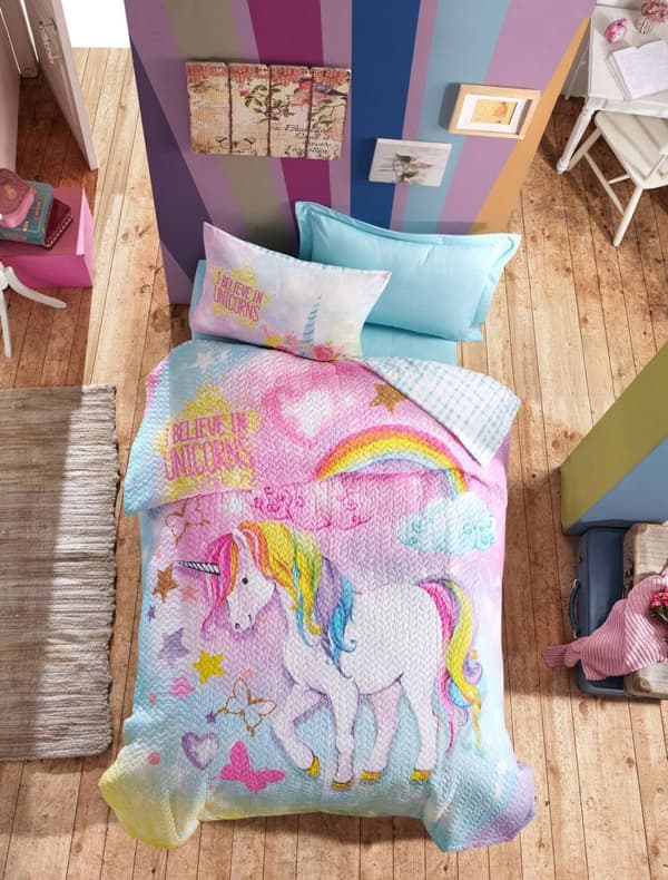 Ranforce Four Seasons Young Quilt Cover Set Dream - Mint