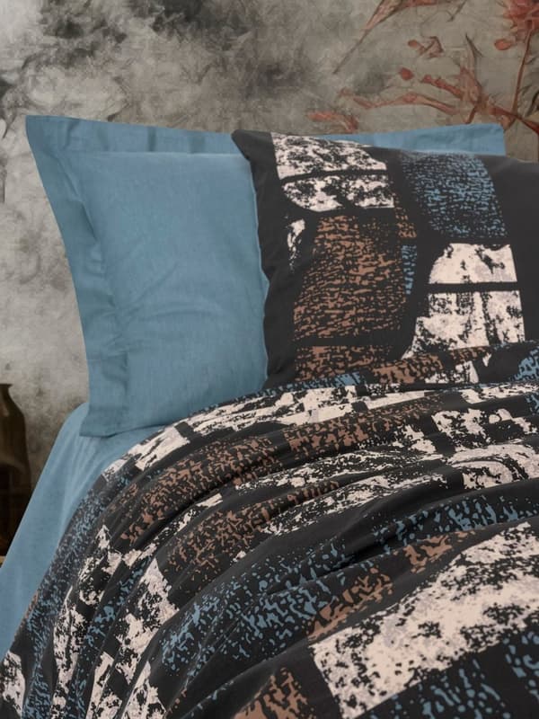 Ranforce Single Quilt Cover Set Senso - Petrol Green