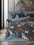 Miniatyrbillede 1 af 2: Ranforce Single Quilt Cover Set Senso - Petrol Green