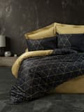 Miniatyrbilde 1 av 2: Ranforce Single Quilt Cover Set Veta - Gull