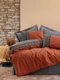Miniatyrbild 1 av 3: Ranforce Single Quilt Cover Set Tamaya - Kakel Röd