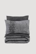 Miniatyrbilde 4 av 4: Ranforce Single Quilt Cover Set Sooty - Grå