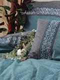 Miniatyrbild 1 av 2: Ranforce Single Quilt Cover Set Erna - Petrol Blue