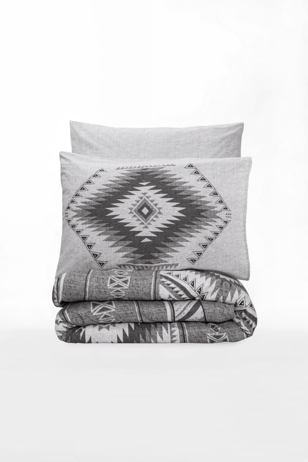 Ranforce Double Quilt Cover Set Delos - Antrasitt