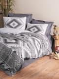 Miniatyrbilde 1 av 3: Ranforce Double Quilt Cover Set Delos - Antrasitt