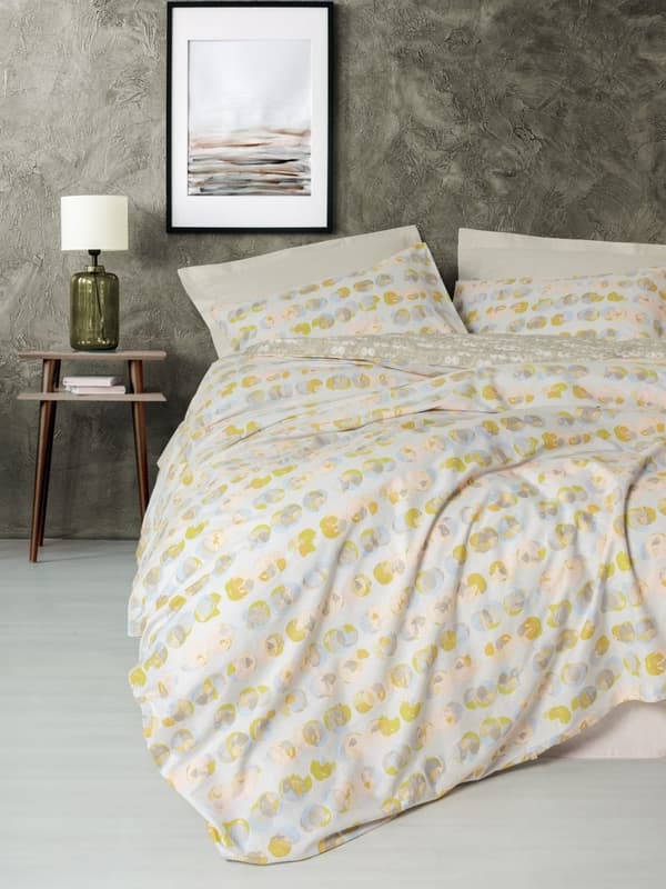 Ranforce Double Quilt Cover Set Jocus - Beige
