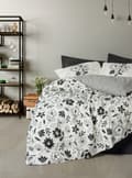 Miniatyrbilde 1 av 2: Ranforce Double Quilt Cover Set Meresa - Svart