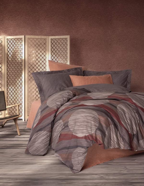 Ranforce Dobbelt Quilt Cover Set Fluss - Kanel