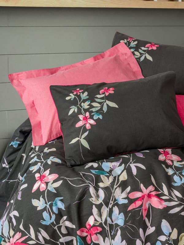 Ranforce Double Quilt Cover Set Merlin - Rosa