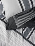 Miniatyrbilde 2 av 2: Ranforce Double Quilt Cover Set Nobby - Antrasitt