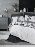 Miniatyrbilde 1 av 2: Ranforce Double Quilt Cover Set Nobby - Antrasitt