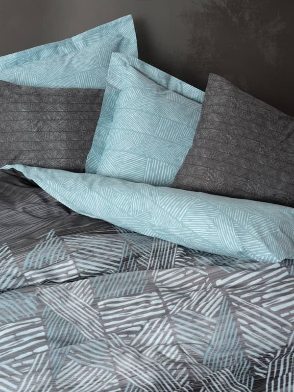 Ranforce Double Quilt Cover Set Arel - Antrasitt