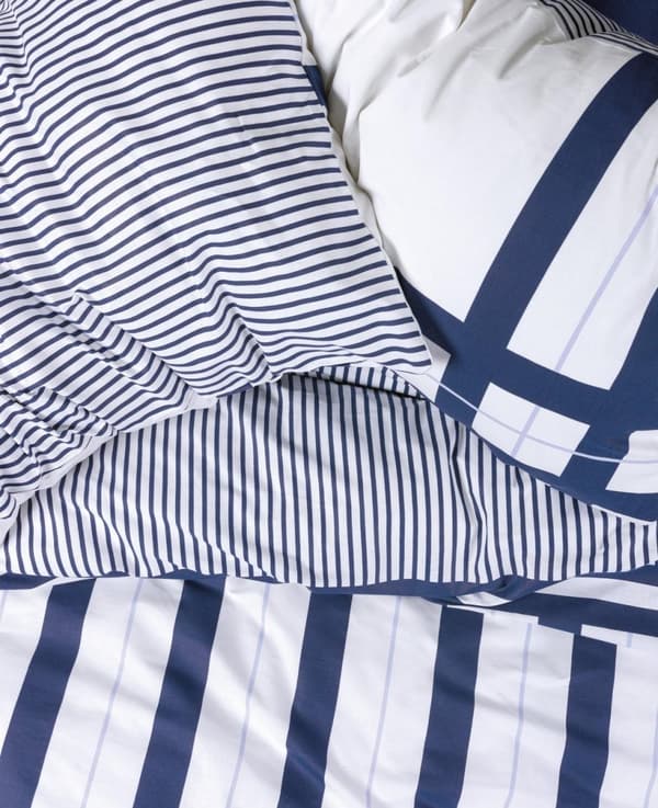Ranforce Double Quilt Cover Set Nifty - Mørkeblå