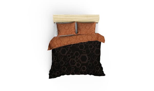 Ranforce Double Quilt Cover Set Dawn - Kobber