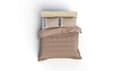 Miniatyrbilde 2 av 2: Ranforce Double Quilt Cover Set Plain - Mink, Cream