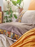 Miniatyrbilde 3 av 3: Ranforce Double Quilt Cover Set Folk Art - Mink