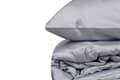 Miniatyrbild 4 av 5: Satin Dubbla Quilt Cover Set Elegant - Grå