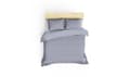 Miniatyrbild 2 av 5: Satin Dubbla Quilt Cover Set Elegant - Grå