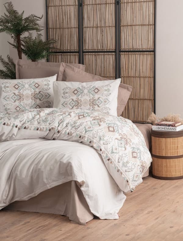Ranforce Double Quilt Cover Set Asilo - Brun