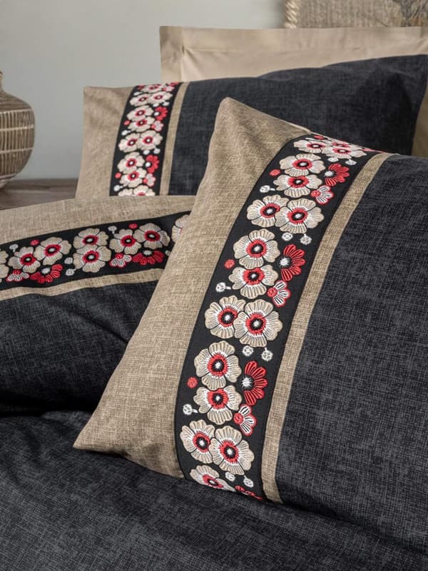 Ranforce Double Quilt Cover Set Yamka - Beige