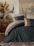 Miniatyrbild 1 av 2: Ranforce Double Quilt Cover Set Yamka - Beige