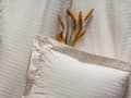 Miniatyrbilde 2 av 2: Satin Dobbel Dynetrekk Sett Stripe - Ecru