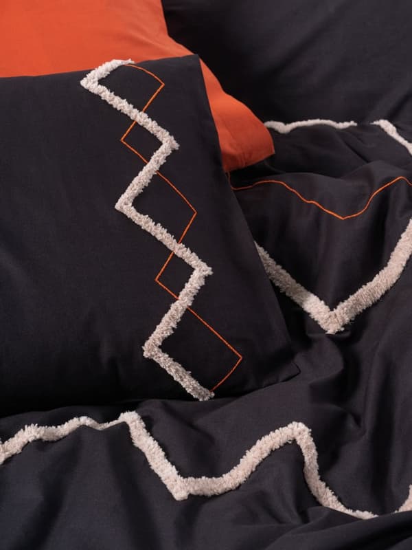 Ranforce Double Quilt Cover Set Mirely - Fliser Rød