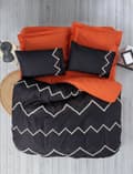 Miniatyrbilde 1 av 3: Ranforce Double Quilt Cover Set Mirely - Fliser Rød