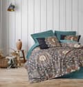 Miniatyrbild 1 av 2: Satin Dubbla Quilt Cover Set Utsmyckad - Bensin
