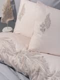 Miniatyrbild 2 av 2: Satin Dubbla Quilt Cover Set Sheen - Grå