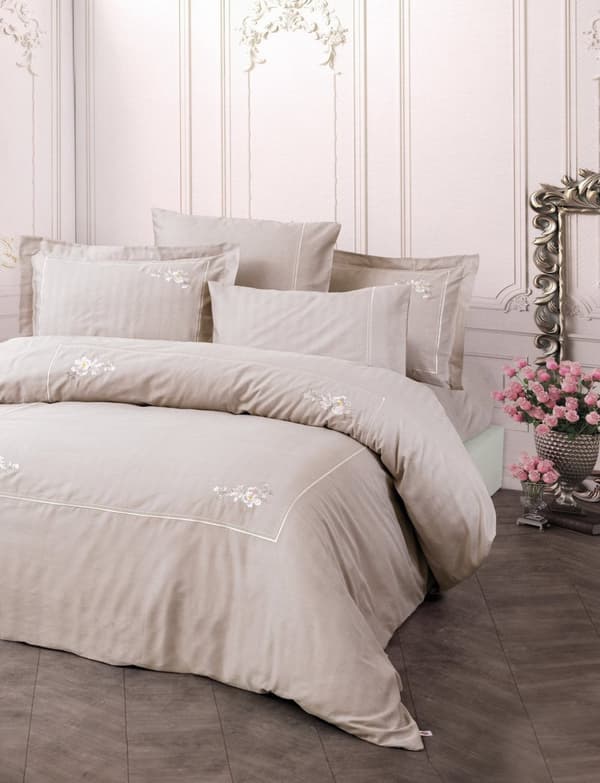 Satin Dubbla Quilt Cover Set Alameda - Lilac