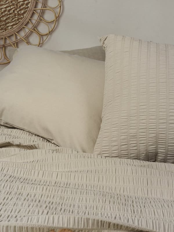 Dubbelt täcke-set Sungai - Beige